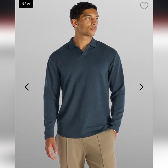 BYLT Basics Micro Rib Polo- L - Picture 1 of 10